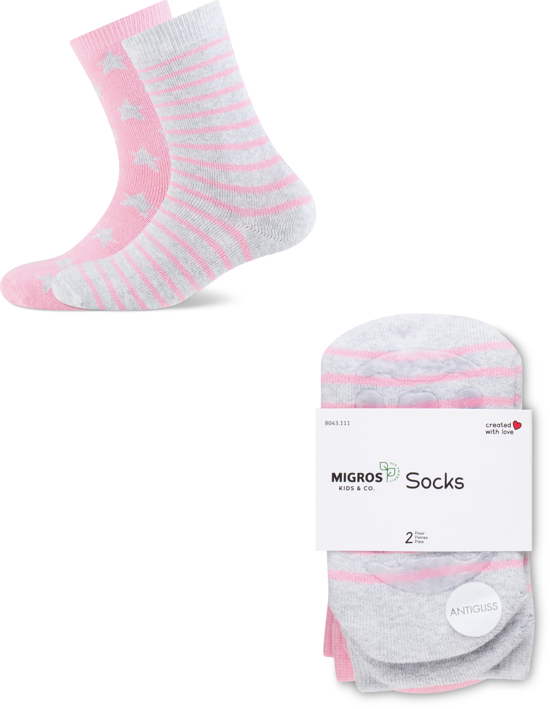 Kinder Socken Duopack, antirutsch